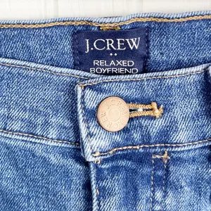 J. Crew Factory Relaxed Boyfriend Jean All-day Stretch Blue Denim BM466 Size 27 thumbnail 6