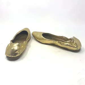Dolce & Gabbana Gold Metallic‎ Snakeskin Flats thumbnail 7