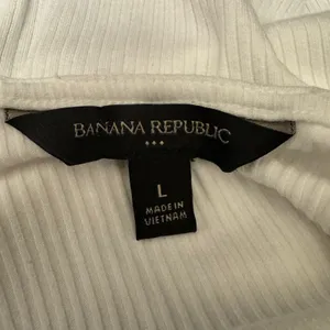 2193 | Banana Republic Ribbed Scoop Neck 3/4 Sleeve Bodysuit White Womens L thumbnail 5