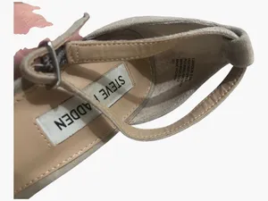 Steve Madden Suede Ankle-Strap Carrson Block Heel Sandals - Taupe thumbnail 7