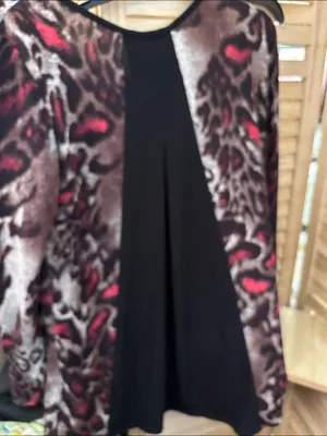Casting Brown & Black Animal Print Long Sleeve Top Medium thumbnail 4