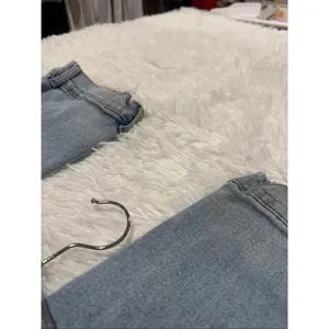 Revice Denim Farrah Super High Rise Jeans Button Hem in Blue Size 28 thumbnail 4