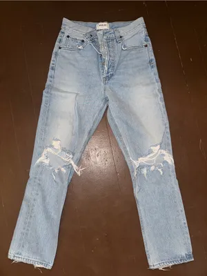 AGOLDE Light Blue Distressed Women’s Jeans thumbnail 1