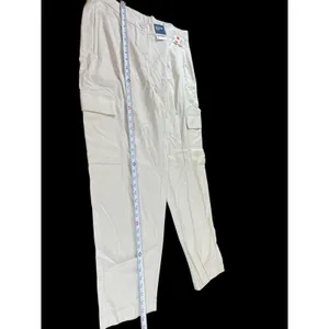 Old Navy Taylor Straight Trouser XL Beige Extra High Rise Baggy Cargo Pants NWT thumbnail 11