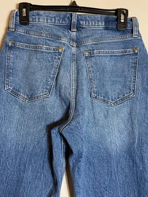 Abercrombie & Fitch Curve Love 90s Baggy Low Rise Denim Jeans Women's 25 0R Blue thumbnail 10