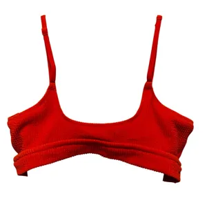 Aerie Bikini Set XXL Orange NWT High Waist Swimsuit Cutout Beach Vacation Summer thumbnail 5