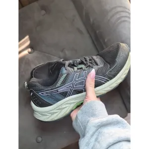 Asics Women's Black and Green Boots thumbnail 7