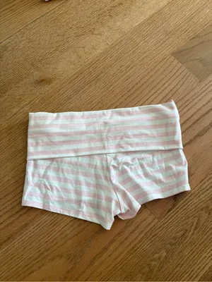 Frankie's Bikinis Pink & White Striped Tank Top and Shorts Set thumbnail 6