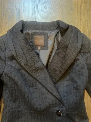 Vintage Y2K The Limited Black Textured Cropped Blazer Shawl Collar 2000s | XS thumbnail 4