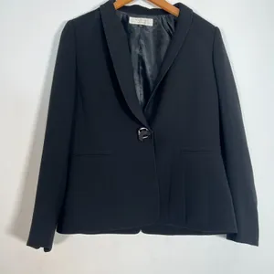 Tahari Arthur S Levine Vintage Black Blazer Jacket Pant Suit 2pc Set Womens 8 thumbnail 3