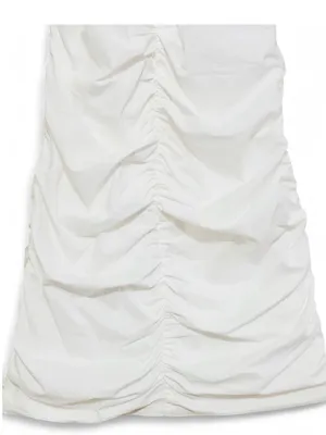 Anthropologie Sanctuary Women’s Puff Sleeve Shirred Poplin Ruched Dress Size 4 thumbnail 10
