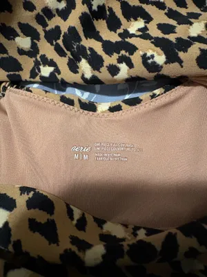 Aerie Leopard print one piece swimsuit - size medium thumbnail 5