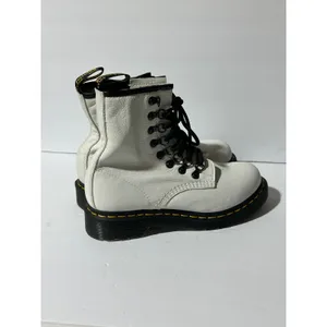 Dr. Martens 1460 Laced White Leather Ankle Boots Women's US 6 thumbnail 2