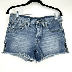 BDG Urban Outfitters Women’s Mid Rise Breezy‎ Shorts Cut Off Jean Denim Size 25 thumbnail 2