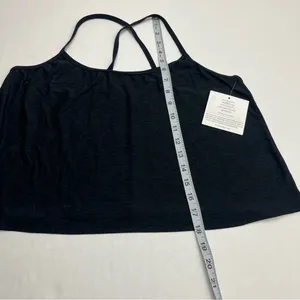 Beyond Yoga Featherweight Drift Away Sleep Tank Spacedye‎ Black Grey Large NEW thumbnail 9