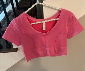 Offline‎ aerie pink cropped Shirt women's xxl thumbnail 1
