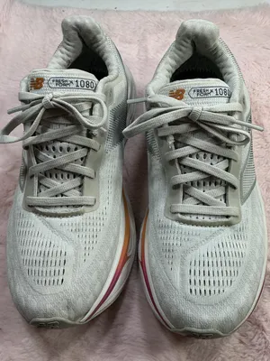 New Balance Women's Light Gray / White Walking Sneakers 177 thumbnail 1
