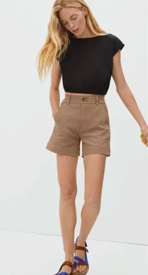 Everlane The Way-High twill shorts SZ:0 thumbnail 1