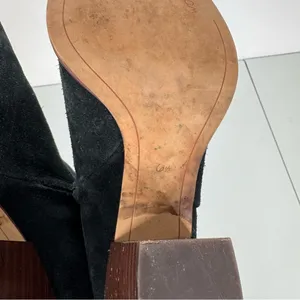 Sam Edelman Blake Black Suede‎ Ankle Bootie With Block Heel Size 6.5 thumbnail 7