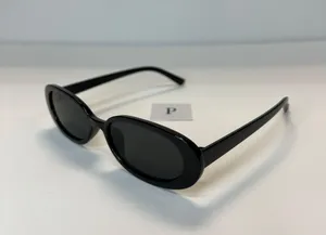 90s Small Oval Black Sunglasses / Small Oval Sunglasses thumbnail 2