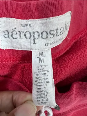 Aeropostale Sweatpants w’87 Detail large spellout on backside bottom size M FLAWED thumbnail 3