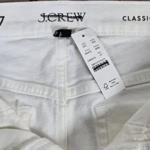 J. Crew Classic straight jean in‎ white 27 NWT thumbnail 4