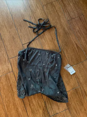 Free People Hot Sauce Embellished Tank- size Large thumbnail 4