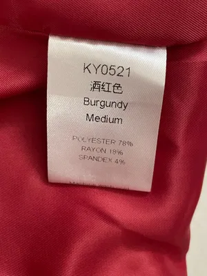 Women's Tailored Red Burgandy Blazer Jacket Size M Size M thumbnail 6
