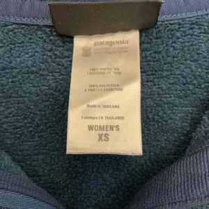 Patagonia Better Sweater 1/4 Zip Fleece Pullover Teal Blue Heather Womens XS thumbnail 6