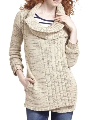 Anthropologie Yellow Bird‎ Chunky Cardigan Sweater Size XS thumbnail 1
