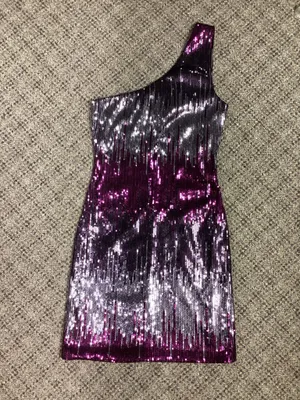 Charlotte Russe Purple Sequins Dress Size XS thumbnail 5