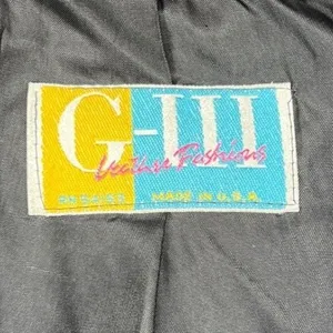 Vintage G-III Leather Fashions Oversized Black Leather Jacket Drawstring Waist thumbnail 7