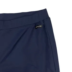 Athleta Womens Navy Blue Wide Leg Athletic Pants Size L‎ Zip Ankle Cuffs Stripe thumbnail 6