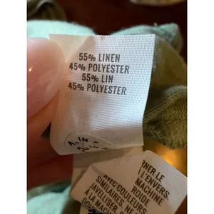 Aerie Tank Dress Women XXS Olive Green Linen Blend Midi High Low Athleisure thumbnail 9