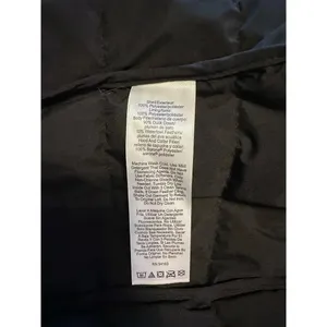 DKNY Hooded Down Puffer Coat Size Medium Black Long Warm Full Zip thumbnail 7