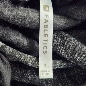 Fabletics Black Yukon Dress Size Small Black Knit Mini Dress with Hoodie thumbnail 7