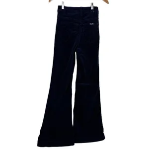 Rolla's Eastcoast Flare Pants Womens 24 Navy Blue High Rise Corduroy thumbnail 2