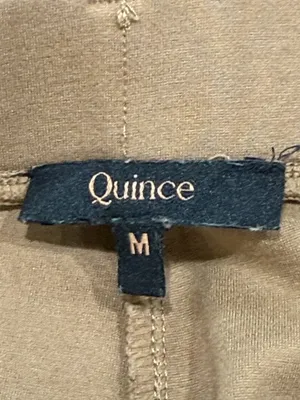 Quince Ultra Stretch Ponte Straight Leg Pants Roasted Pecan Medium Tall Pull On thumbnail 5