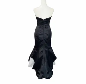 Vintage Gunne Sax Jessica McClintock Black Mermaid Gown NWT XS Strapless Y2K thumbnail 3