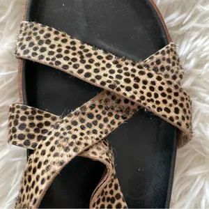 Madewell The Aubrey sandal in spotted calf hair thumbnail 4