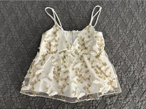 Butterfly top White thumbnail 1