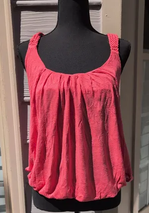 One Clothing Bubble Hem Racerback Tank Top thumbnail 1