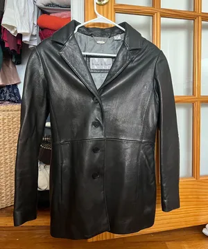 Vintage Leather Jacket Nicole Miller thumbnail 2