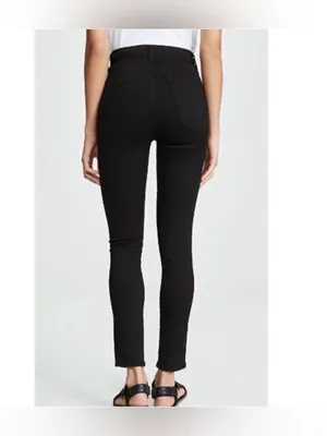 Agolde Roxanne Skinny Jeans 28 Black Minimalist Clean Girl Fall City Chic Scandi thumbnail 2