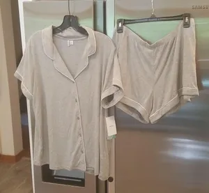 💕NORDSTROM💕 Moonlight Eco Short Pajamas ~ Grey Heather Large L NWT thumbnail 4