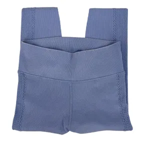 OFFLINE by Aerie Leggings Womens M Periwinkle Blue Ribbed Braided High Waist thumbnail 3
