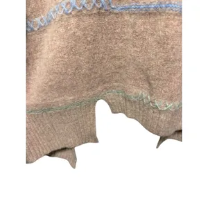 POL Pink Knit Open Front Cardigan‎ Sweater With Embroidered Details Womens thumbnail 6