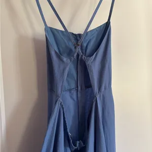 Denim Midi Dress Blue Size M thumbnail 2