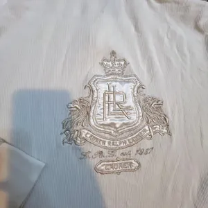 Lauren Ralph Lauren Active Off White Ribbed Quarter‎ Zip Pullover Crest 3X thumbnail 5