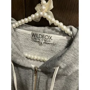 Wildfox oversized‎ soft zipup hoodie woman's small thumbnail 2